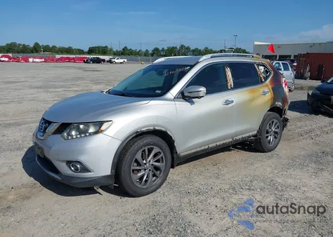 2016 Nissan Rogue Sl из США, поврежденный, VIN 5N1AT2MV7GC740050
